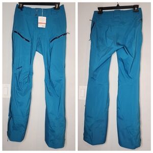 NWT Patagonia Stormstride Pants Belay Blue Recco Reflectors Womens Size XS